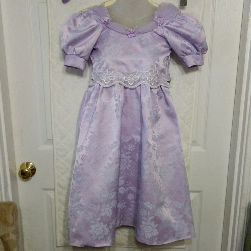 L.A. Sandra Girls Dress Flower Bridesmaid Princess